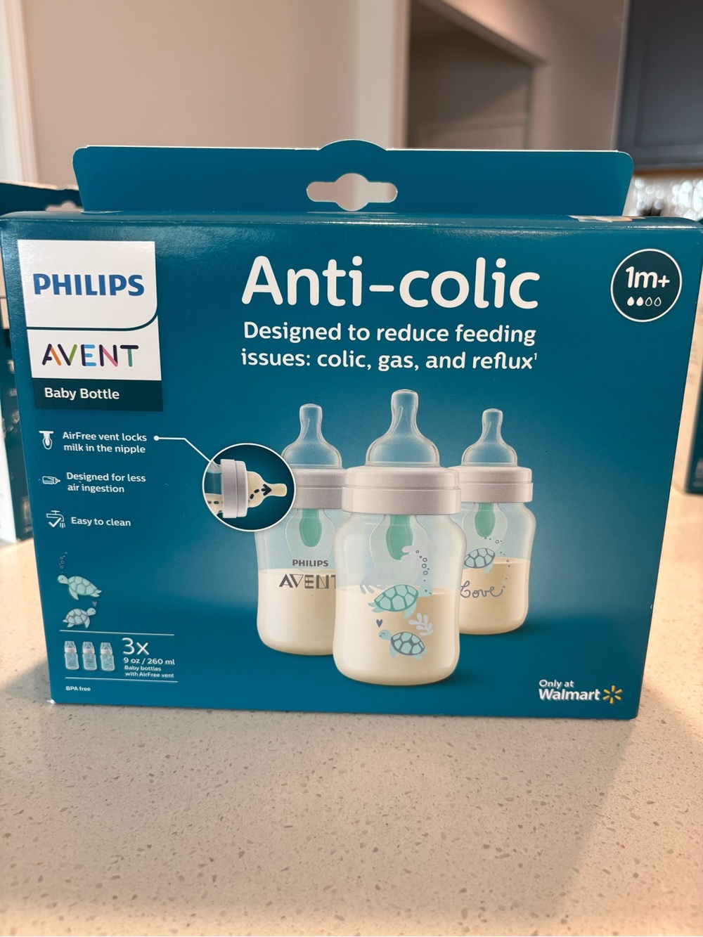 Philips AVENT Anti-Colic Baby Bottle Set in Teal Accents
